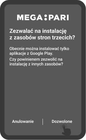 Zezwól na zainstalowanie aplikacji